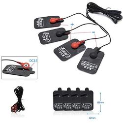 JIAS Penis Ring Massage Pad Anal Butt Plug Electro Sex Medical Themed Toys Electric Shock Kit,Electro Shock Sex Toys For Men Couples