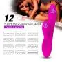 Rabbit Vibrator G Spot Vibrating Dildo Clitoral Massager Double Stimulation Wand Sex Toys for Women Couple Lesbian Waterproof USB Rechargeable Purple