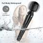 Upgrade Vibrate Wand Electric Massager, Handheld Personal Body Therapeutic Massager with 3 Mode Vibration and 8 Kinds of Frequency for Neck,Shoulder,Back,Leg,Foot Full Body Pain Relief Large Size (L)