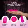 High End & Powerful Ultra Bullet Body Massager with 20 Vibration Modes, Body Safe Silicone, and Waterproof Paired with Aqua Water Based Lube (Pink)