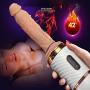 Female Machine Gu-n Wireless Remote Control Heating Massage Multiple Vibrat-ion Modes and Thrusting Levels