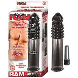 Nasswalk Ram Vibrating Penis Extender, 7.5 Inch, Smoke