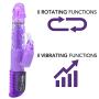 Rotating Rabbit Vibrator - Wave Sensation Powerful Vibrations - Shaft and Tip Rotations - Adult Vibrator Sex Toy