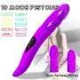 G Spot Vibrator Dual Motor Wand, Heating Realistic Dildo with 10 Rotation and Expansion USB Rechargeable, Clitoris Stimulation Flexible Tongue 10 Frequency Vibration Double-Head Vibrating Waterproof