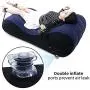 Portable Inflatable Sofa Wedge Pillow Climax Magic aid Position for Deeper Position Support PVC Flocking Bed Wedge Pillow for Couples Travel Exercise Bed Skills