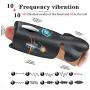 Penis Training Tool Male Masturbator, Treediride Handheld Liquid Silicone Vibrating Masturbation Toys 10 Modes Waterproof Penis Stimulator for Prolonging Sexual Endurance