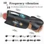 Penis Training Tool Male Masturbator, Treediride Handheld Liquid Silicone Vibrating Masturbation Toys 10 Modes Waterproof Penis Stimulator for Prolonging Sexual Endurance