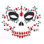 Day of Dead 4 Sets Halloween Skull Face Jewels Tattoo Stickers