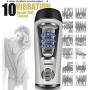 Zrtfreya- Male T-Shirt Heating Massager, Sucking Massager, Mens Shirt Automatic Electric Massager Multi Speed 6 Frequency