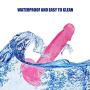 WYSXQ 8.26 Inch Soft Silicone Dî`Ld.ɔS Strong Suction Cup (Pink) Baofubaomei
