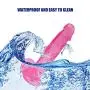 WYSXQ 8.26 Inch Soft Silicone Dî`Ld.ɔS Strong Suction Cup (Pink) Baofubaomei WYSXQ 8.26 Inch Soft Silicone Dî`Ld.ɔS Strong Suction Cup (Pink) Baofubaomei