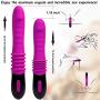 G-Spot Vibrator Dildo Vibrator, Proxoxo Realistic Flexible Stretch Penis Vibrator, Vaginal Clit Stimulation Anal Play Sex Toys with 10 Vibration Modes, 3 Stretching-Modes Waterproof USB Rechargeable