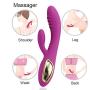 Rotating LED Silicone Massager with 10 Speed Wireless, USB Rechargeable Handheld Waterproof, Shoulder Neck Back Body Deep Stress Relax