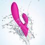 Heated Computer Vibrator LED Light -7 Speed USB Cable Rechargeable Weaterproof Wand Massager Design for Bedroom