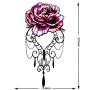 12 Pcs Temporary Tattoo Stickers, Waterproof Temporary Tattoo,Black Body Tattoo Stickers For Women,Men,Halloween,Party,Masquerade