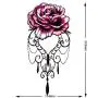 12 Pcs Temporary Tattoo Stickers, Waterproof Temporary Tattoo,Black Body Tattoo Stickers For Women,Men,Halloween,Party,Masquerade 12 Pcs Temporary Tattoo Stickers, Waterproof Temporary Tattoo,Black Body Tattoo Stickers For Women,Men,Halloween,Party,Masquerade