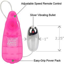 Vibrating Clitoral Massager Vibrator Bullet Vibe Sex Toy for Women REMOTE PINK