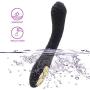 Silent Vibrator Charging Port Portable Yoga Travel Camping 10XSpeeds Efficient Night Wireless Table Home Outdoor Fitness Workouts (Black)