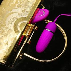 Qhufnng Wireless Message 12 Frequency Remote Controlled Bullet Egg Wand Message Wireless and Travel Friendly Hot Pink