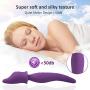 G Spot Clitoral Vibrator with Vibrating Nipple Clamp for Clitoris Stimulation,Waterproof Clit Stimulator with 7 Strong Vibration Modes Quiet Dual Motor (Purple G Spot Vibrator)