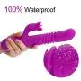 JunRP 10 Frequency Thrusting Monster Fluttering Vibrantor Rabbit Body Msaager - Waterproof & Slient, Best Gift for Lover - Purple