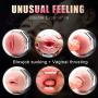CXNTUY Electric Smart USB Rechargeable Headset Deep Sucking Male Massager Toys Automatic Telescopic for Male Tshirt,