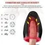 Urnight Vibrating Male Masturbator Cup Masturbation Sex Toys With 6 Vibration Modes and 3 Intensity Levels Waterproof , Realistic Male Sleeve Stroker With Innovative Squeezable Panels