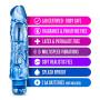 Eden 9" Soft Large Thick Realistic Vibrating Dildo - Multi Speed Powerful Vibrator - Sex Toy for Women - Sex Toy for Adults (Blue) (Blue)