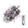 Cordless Wand Massager Powerful Speeds 10 Modes, Handheld Personal Body Back Neck Shoulder Massager Rechargeable Waterproof