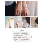 Black Temporary Tattoo Stickers for Women, Kids, Men, Girls – 100+ Different Transfer Stickers, Fake Tattoos Waterproof, Hand Tattoo Stickers with Star, Heart, Chinese Black Temporary Tattoo Stickers for Women, Kids, Men, Girls – 100+ Different Transfer Stickers, Fake Tattoos Waterproof, Hand Tattoo Stickers with Star, Heart, Chinese