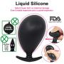 Inflatable Silicone Anal Plug for Women Men Couples, Separable Inflated Butt Plug for Outside Wear, Swelling Anal Toys for Anus Uniform and Stable Expansion Sex Toys Couples (Anal Plug)