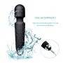 Destary Handheld Powerful Whisper Quiet Personal Cordless Electric Wireless 20 Vibration Models Wand Massager for Neck Shoulder Back Body Relax, Sports Recovery and Muscle Aches Toy Gifts-Black Mini