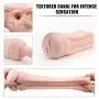 Male Masturbator with Strong Suction Base for Hands Free Fun, PALOQUETH Man Masturbation Cup with Porn Star Moaning Feature 10 Vibration Modes for Life Like Experience