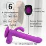 G spot Dildo Vibrator for Women Clitoral & Anal Stimulation, Vibrating Rabbit Dildo Vibrators with Remote Controller-Sex Toy Rotating Wireless Vibrator Sex Machine for Women or Couples