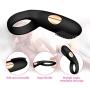 Cock Ring Vibrating Penis Ring Waterproof Rechargeable Couple Vibrator Clitoris Stimulator with 12-Speed Vibrations, Full Silicone Powerful Vibrators Adult Sex Toy by MELO (Black)