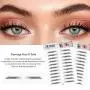 DKAF 2 Pcs 3D Hair-Like Authentic Eyebrows, Waterproof Imitation Ecological Natural Tattoo Eyebrow Stickers, Grooming Shaping Brow Shaper Makeup Eyebrow Transfer-E11