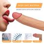 Realistic Dildo-Vibrator Lifelike Thrusting & Vibrating Silicone Dildo for Anal Vagina G-spot with 10 Vibrations & 6 Telescopic Speeds Featured Waterproof Rechargeable Quite Sex Toys for Women Orgasm