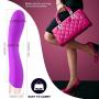 G Spot Vibrator Sex Toy for Women, SHEQU Vibrating Dildo Sex Massager Vagina Clit Stimulator Vibes with 10 Speeds Rechargeable Couples Masturbator Adult Novelty Gift (Purple Lora)