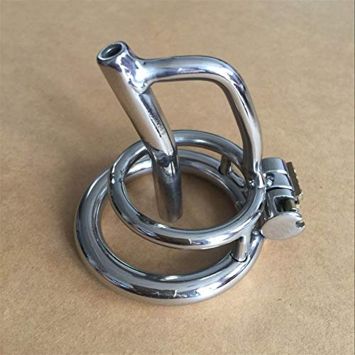QJFZC-Chástí-ty Beít Cǒck Lock Stainless Steel Metal Men Hypoallergenic Ergonomic Design Chasteness Device Anti-Off T-Shirt Belt - 55 (Size : 50mm)