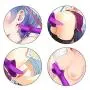 USB Rechargeable Vibrator Handheld Wand Massager Powerful Magic Massage Toys for Body – Neck – Foot- from Muscle Aches Purple Type