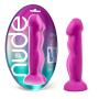 8" Realistic Sensa Feel Dual Density Dildo - Platinum Silicone - Ridged Cock Dong - Suction Cup Harness Compatible - Sex Toy for Women - Sex Toy for Adults (Violet)