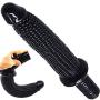 Brand New FAAK Corn Big Dildo Anal Plug Bumpy Adult Sex Toy with Handle (Black)