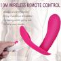 Clitoral G-Spot Vibrator, Xocity, Dildo Vibrator with Wireless 10M Remote Contral and 42°C Heating Function 10 Vibration Modes, Wearable Vibrator Adult Sex Toy for Women Female Couples