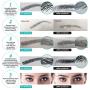 Eyebrows Tattoo Natural Black 66 Pairs! Newly Improved Realistic Fake Eyebrows Waterproof and Long-Lasting 3-5days,Good-looking Eyebrows，Suitable Sizes,Eyebrow Transfers Sticker