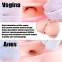 Huge Pussy Ass Adult Sex Toy for Men Male Masturbator - Life-Size Sex Love Doll for Men Stroker Women Silicone TPE Real Torso Vagina Anus Butt with 2 Openings