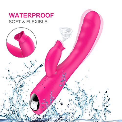 Dual Motor Soft 30 Frequency Sucking USB Rechargable Quiet Waterproof Cordless Pleasure Wireless Rǎbbít Víbràtòr for Neck Back Leg Arm Smart Inductive Wand Vibartion Massage Color