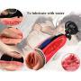 LIYUNF T-Shirt Male Aír-cräft Cup Man Cup Multi-Spééd Electric Medical Lightweight Silicone Waterproof Handheld Viibràting Mas-Sager Male Massāging Cup Toys with Sùction for Couple