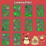 10 Sheets Luminous Christmas Temporary Tattoos for Kids Stocking Stuffers, Christmas Party Decorations Supplies Favors for Birthday Party, Xmas Holiday Stickers Games for Boys and Girls