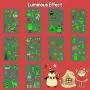 10 Sheets Luminous Christmas Temporary Tattoos for Kids Stocking Stuffers, Christmas Party Decorations Supplies Favors for Birthday Party, Xmas Holiday Stickers Games for Boys and Girls