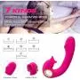 Simulated Oral Tongue Sucking Toy 7 Frequency Vibration & 7 Suction Soft Touch Internal Clitorial Sucking Toy for Women T-Shirt